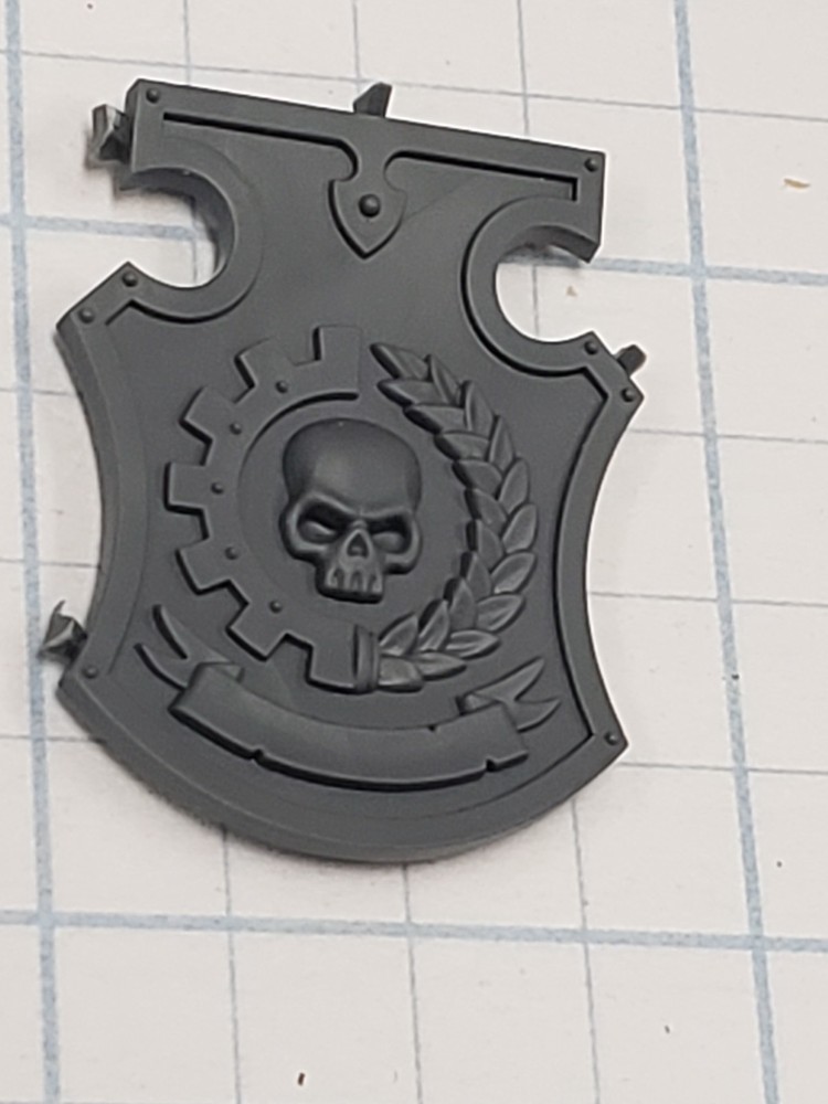 40k Imperial Knights Bits Questoris Defender Skull Cog Shoulder Shield E23