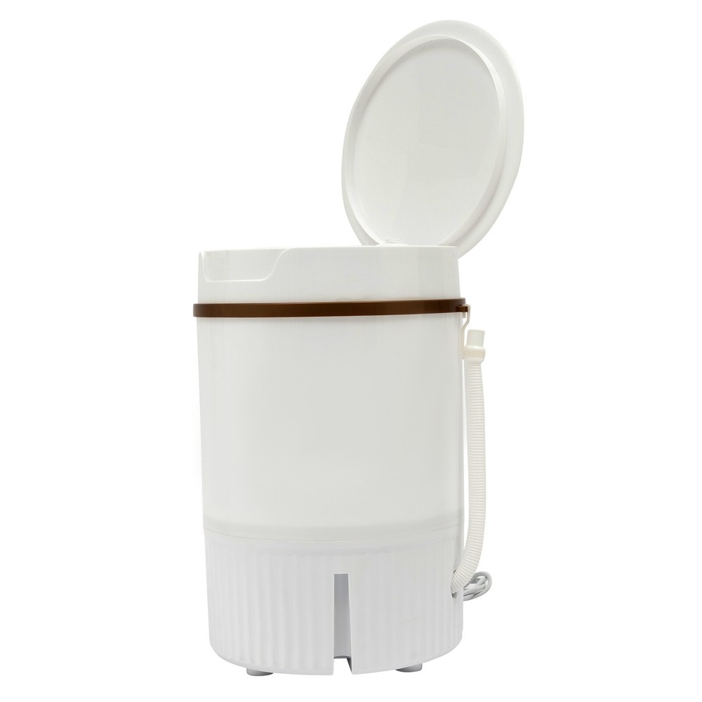 Portable Mini Washing Machine Washer with Drainage Basket Multi-Functional White