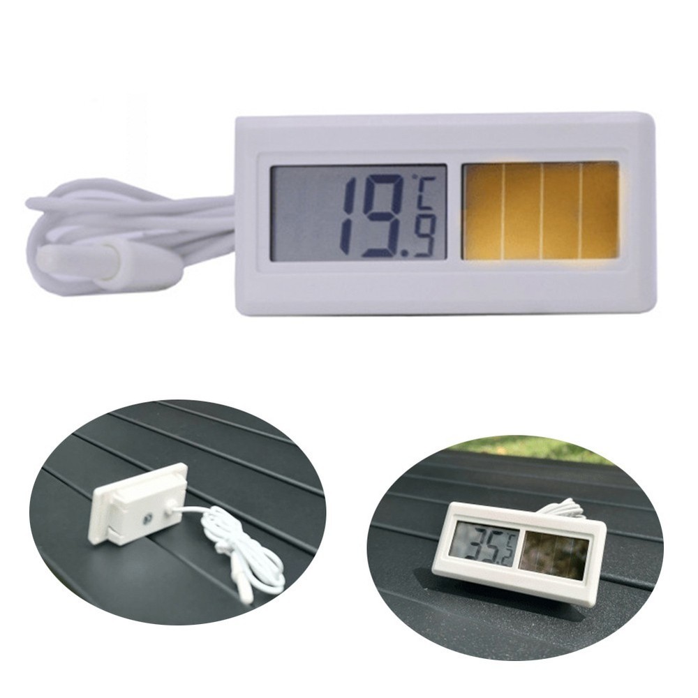 Sleek LCD Solar Thermometer Sensor for Accurate Temperature Measurement
