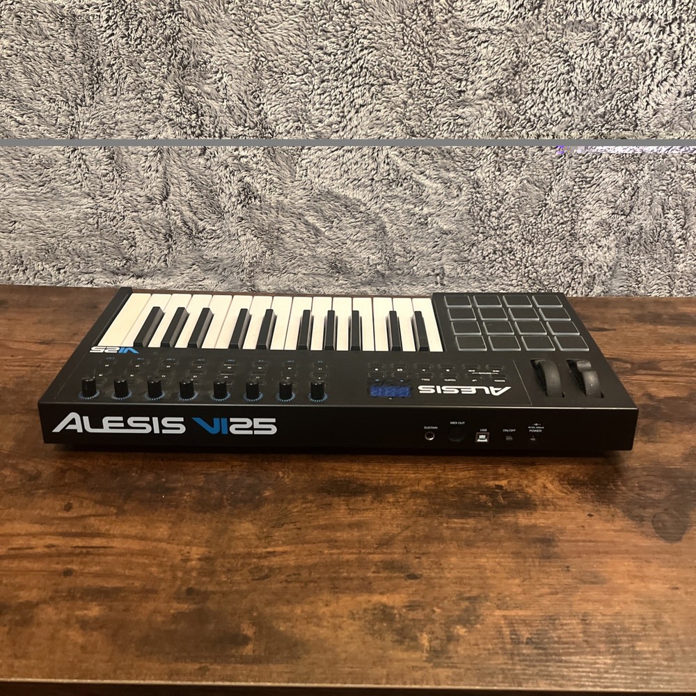 VI25 Advanced 25-Key USB/MIDI Keyboard Controller with AC Adapter