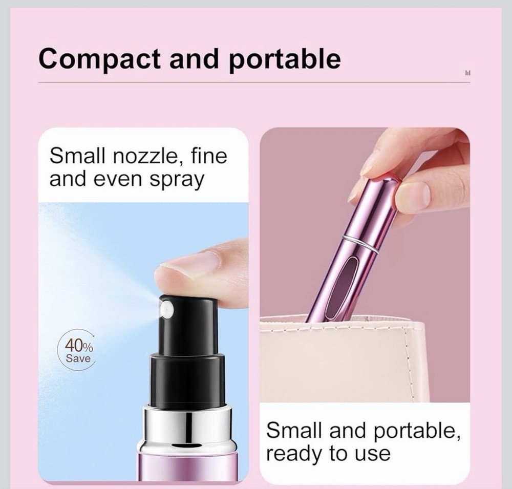 4 Yamadura Portable Mini Refillable Perfume Atomizer Bottles
