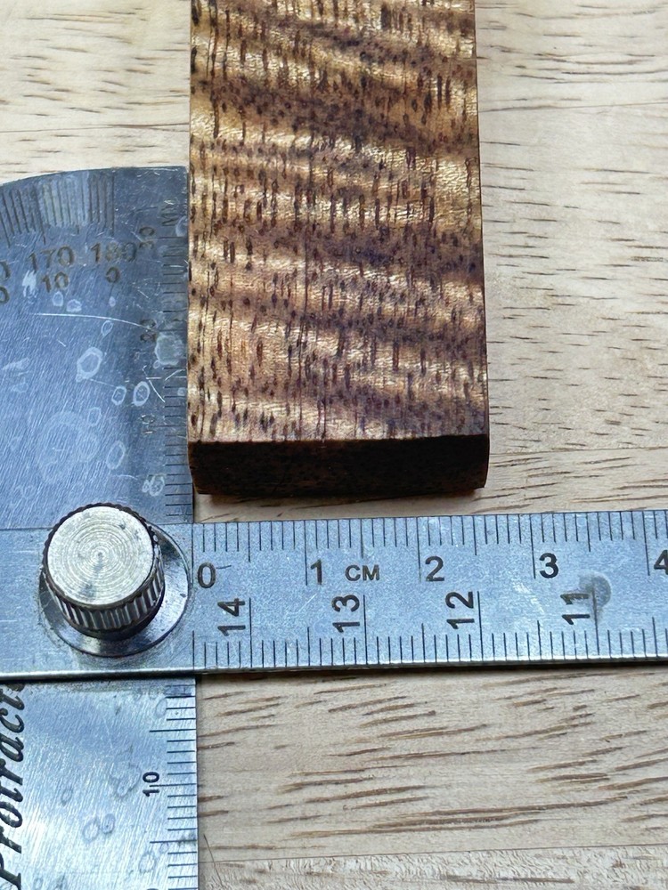 Japanese Hammer (Genno) Curly Mango Curved Handle. Handmade.