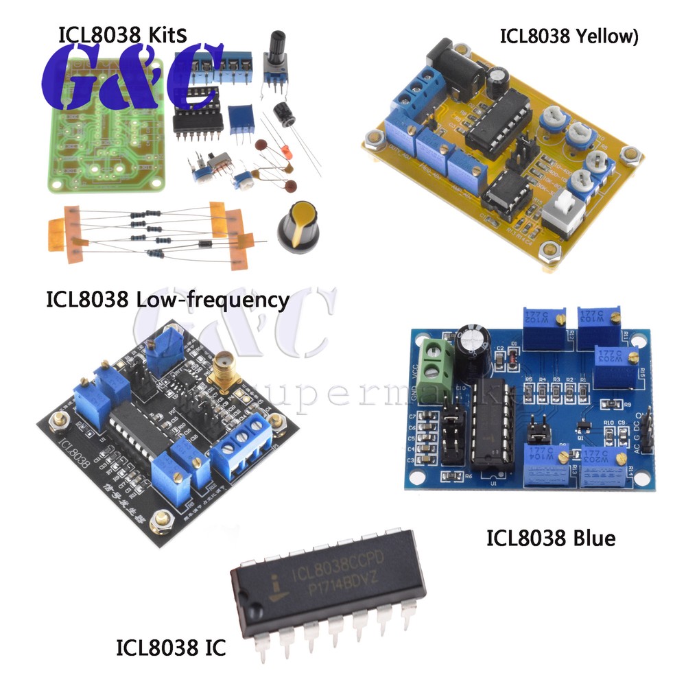 ICL8038 Function Signal Generator Module IC DIY Sine Square Triangle Wave DDS