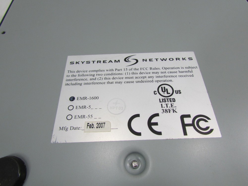 SKYSTREAM NETWORKS 820400 MICRO EMR-1600