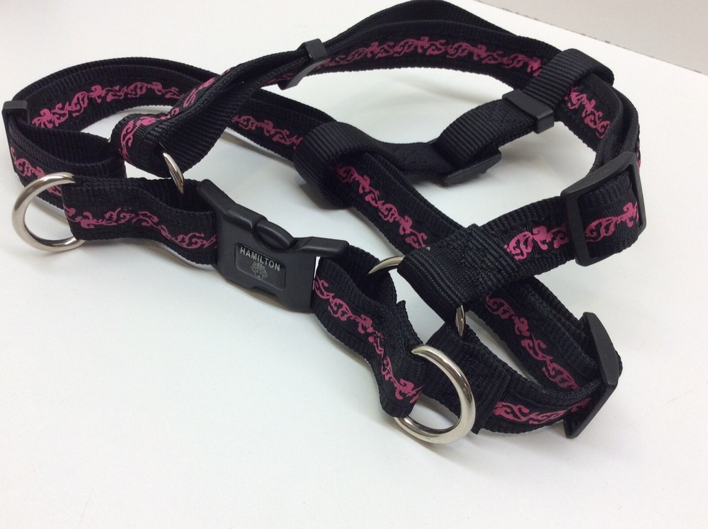 Hamilton Paw Prints Easy On The Step In Harness Fully Adjustable 30"-40" Large