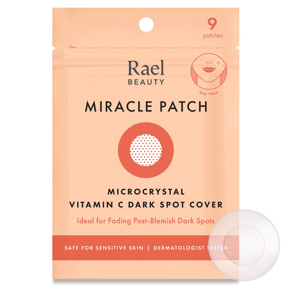 Rael Miracle Patch Microcrystal Vitamin C Dark Spot Cover, Post Acne (9 Count)