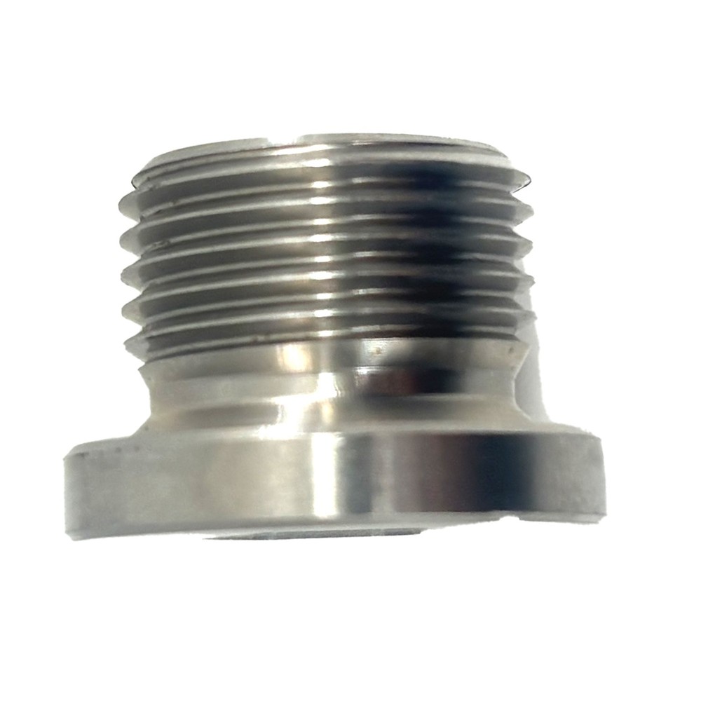 2 Pack Stainless O2 Sensor Weld-In Stepped Bung + Hex Plug Kit M18x1.5