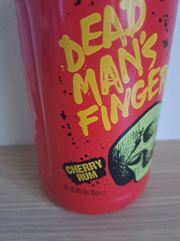 EMPTY Dead Man's Fingers 70cl Cherry Rum Bottle