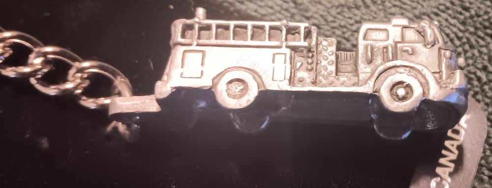 Fire Engine Pewter Key Chain