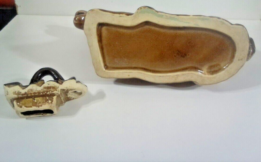 Ceramic Deer Creamer w/ Lid Japan Oversized Unique Vintage HTF