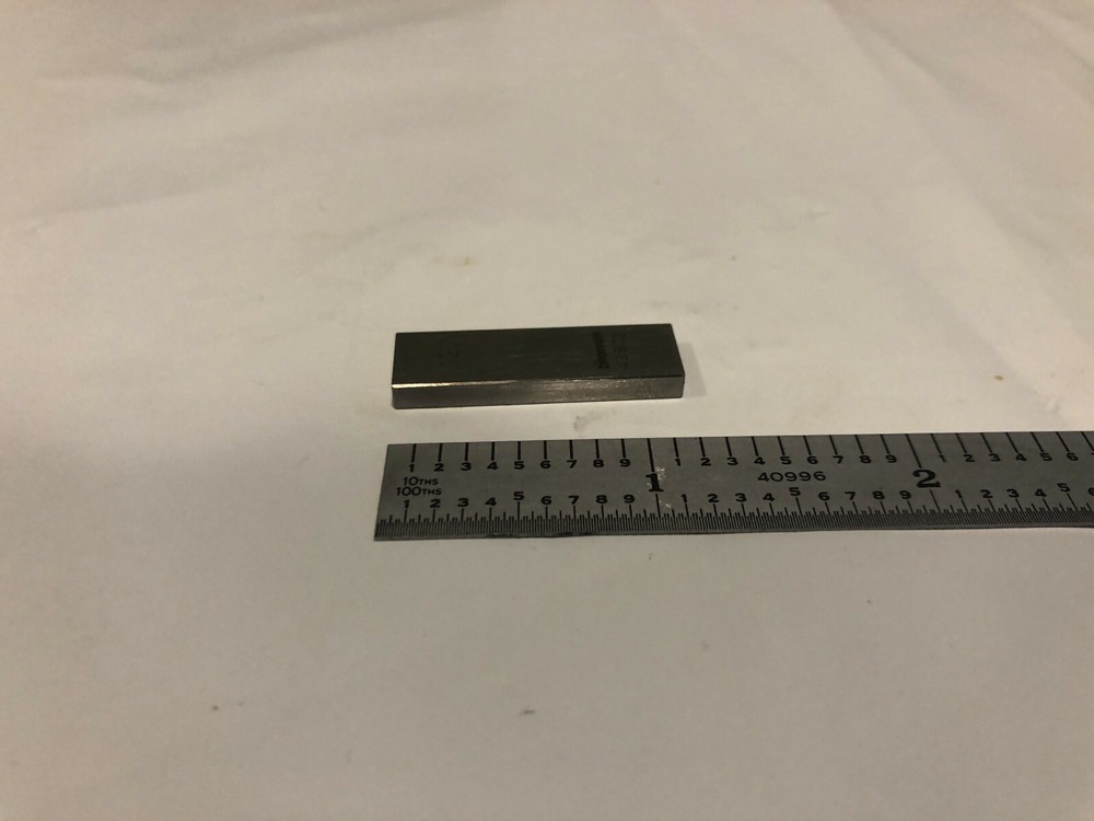 .127" Starrett Rectangular Steel Gage Gauge Block.
