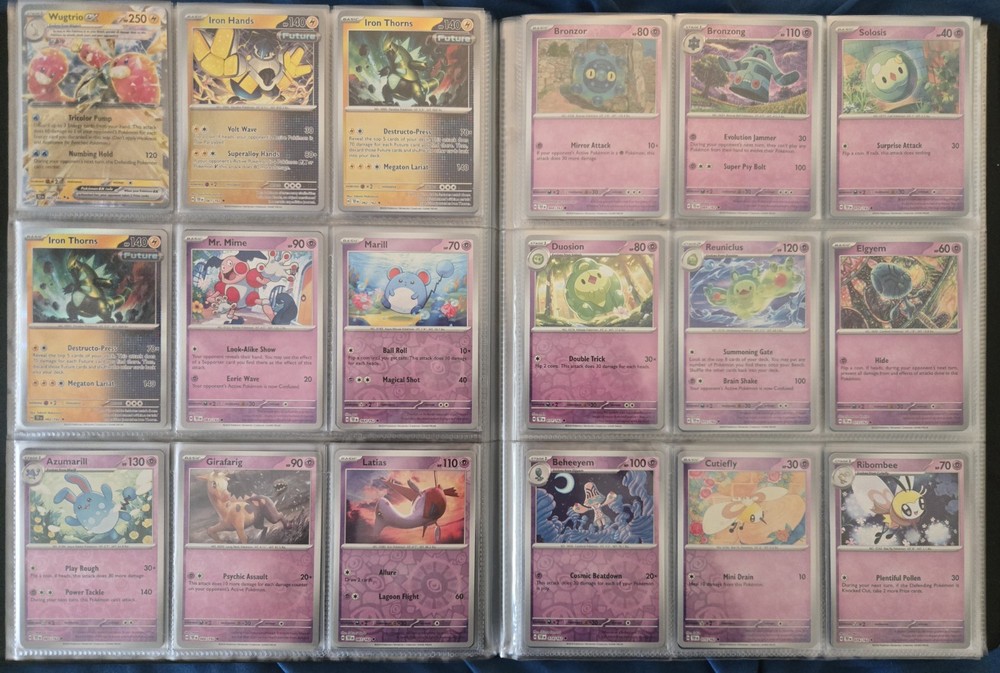 Pokemon Temporal Forces Complete Reverse Holo/Holo/EX Base Set + Binder