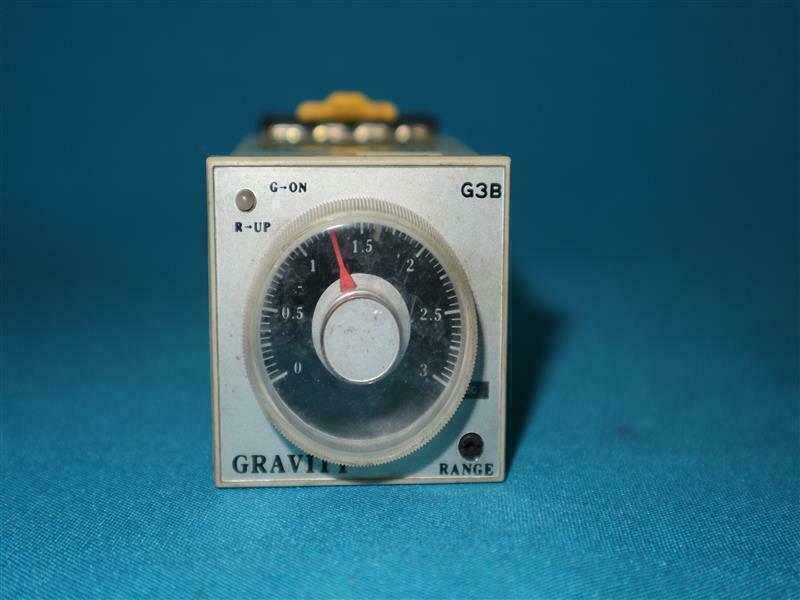 Gravity G3B-B G3BB Timer 24-240V AC/DC w/ Socket