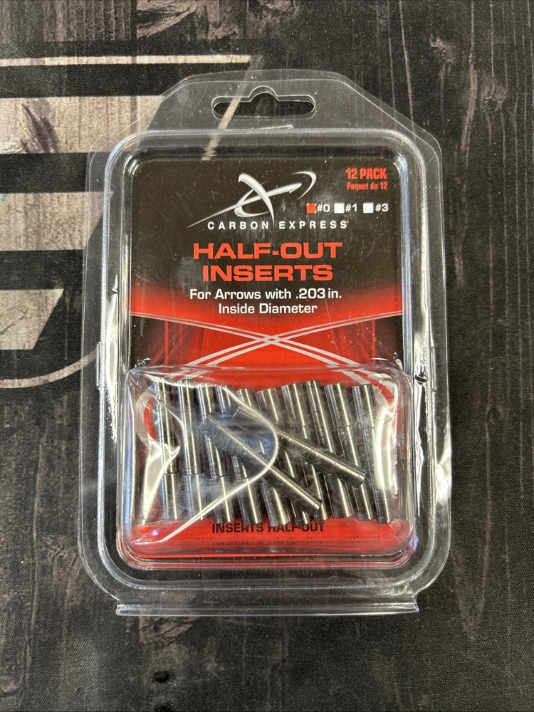 Carbon Express Half Out Inserts .203” #0