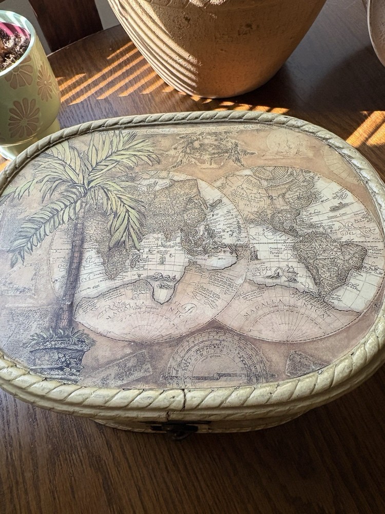 Palm Tree Tray And Basket Bundle Home Decor