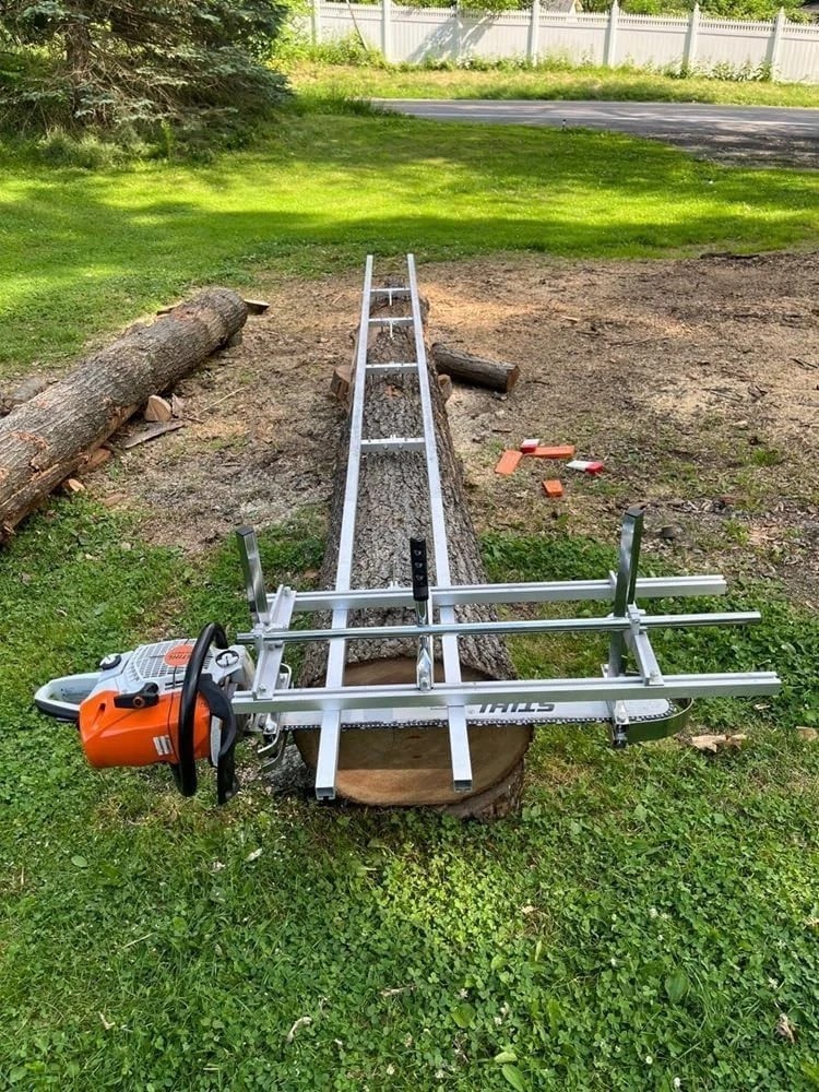 36-Inch Chainsaw Mill with 9ft Rail System – Ideal for Cedars, Oaks, and Walnuts
