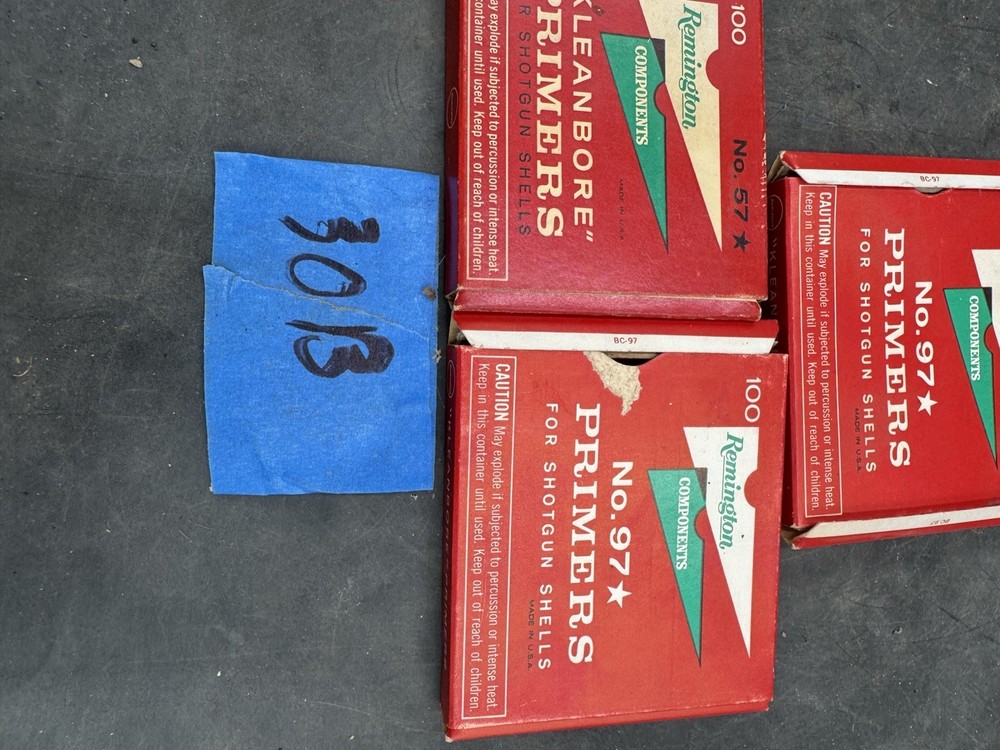 Vintage Remington Primers Empty Boxes Components No.97 Kleanbore