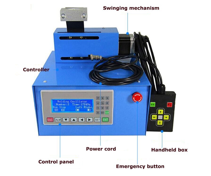 110V Automatic Welding Oscillator PLC Motorized Linear Type Welding Swapper New