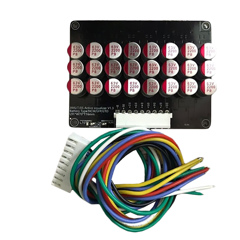 8S Capacitive Active-Balancer Ternary Li-ion Battery Equalizer Balancing Board