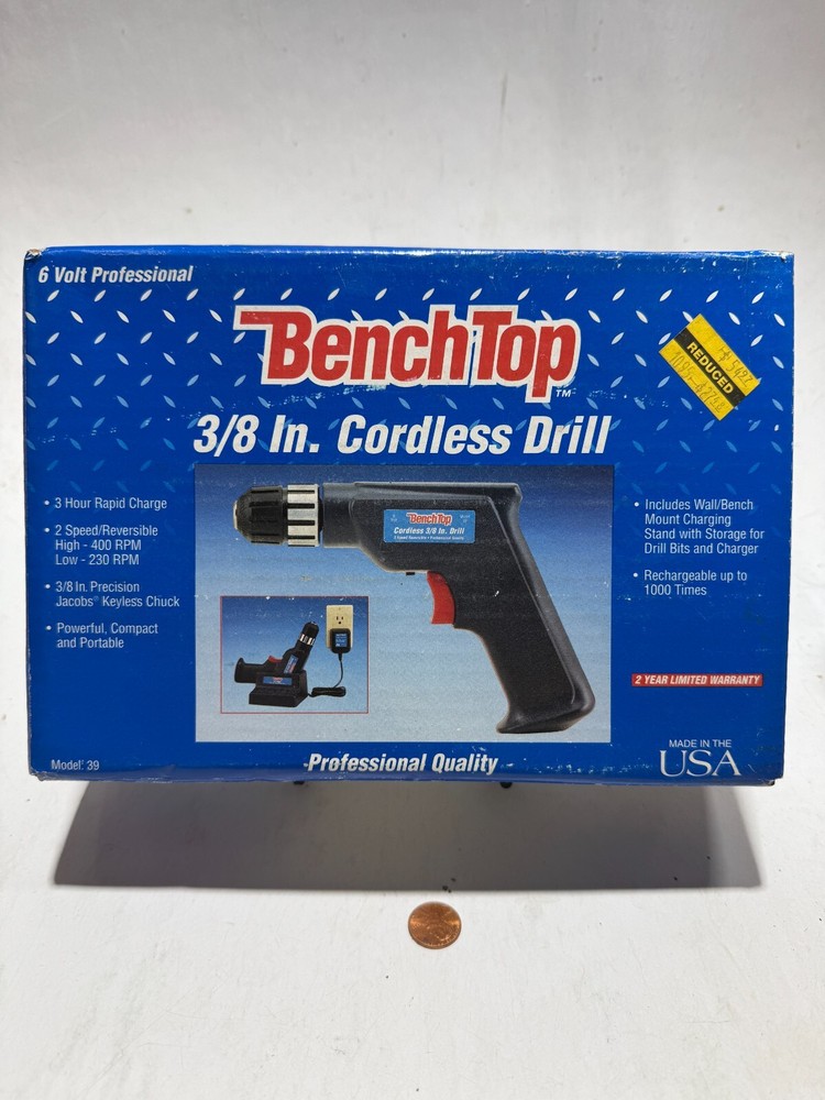 Benchtop 3/8" Cordless Drill 6V Model 39