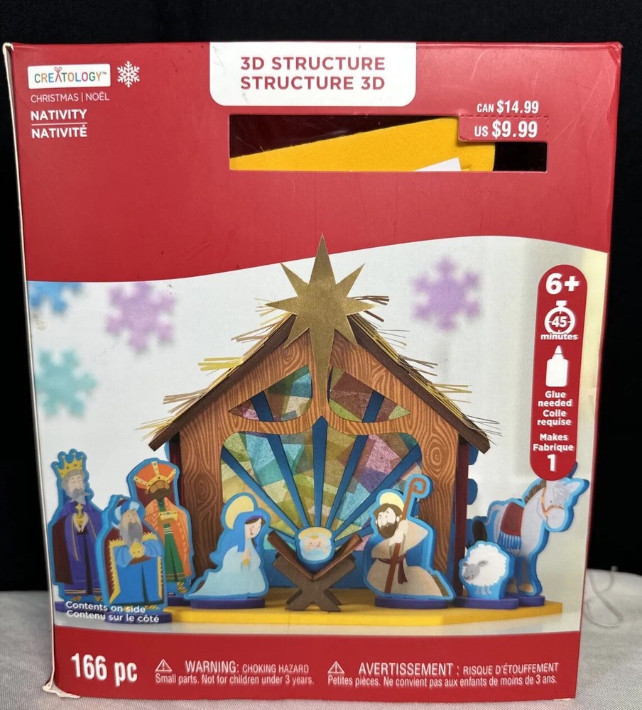 Creativity Craft Kit Christmas Nativity, 3D Structure