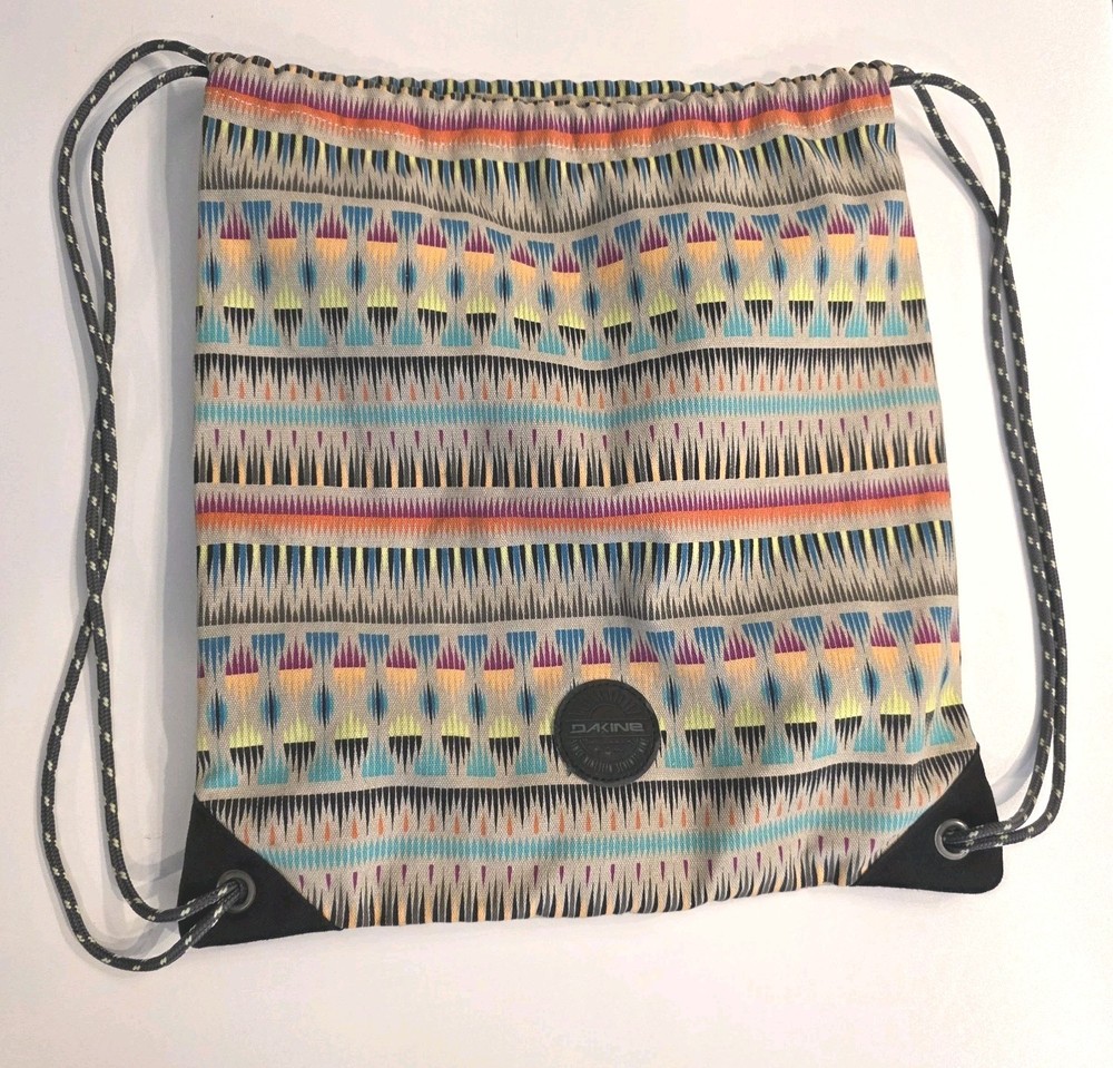 Dakine Cinch Pack Backpack Drawstring Bag Tribal Look