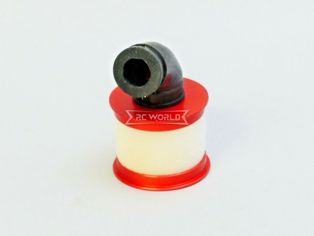 RC 1/10 Nitro Engine AIR FILTER Intake Metal/Rubber -SILVER-
