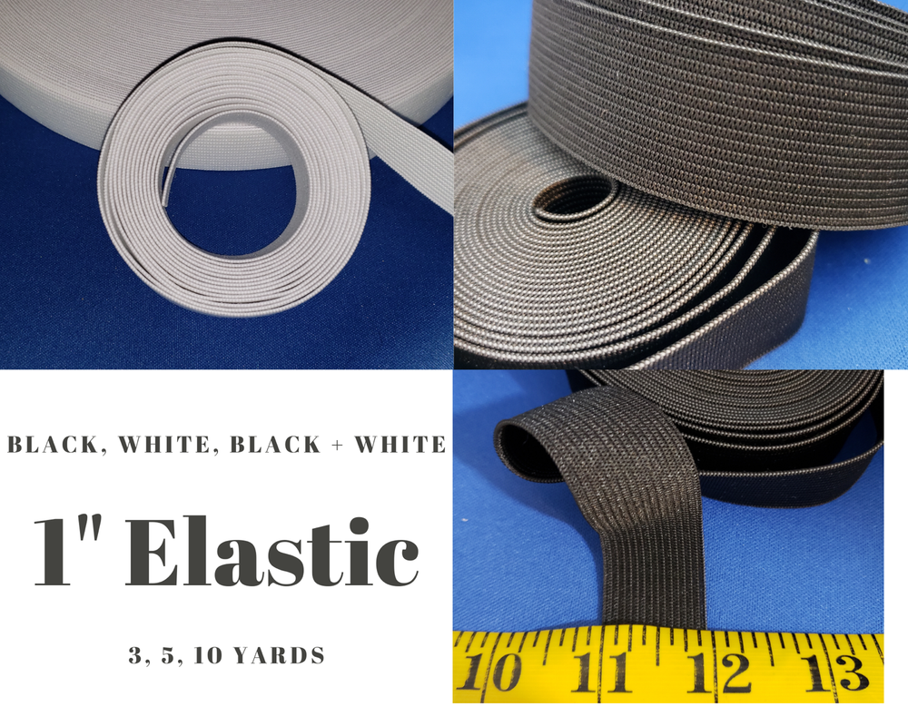 1 Inch Elastic, 1" Elastic Flat Knit