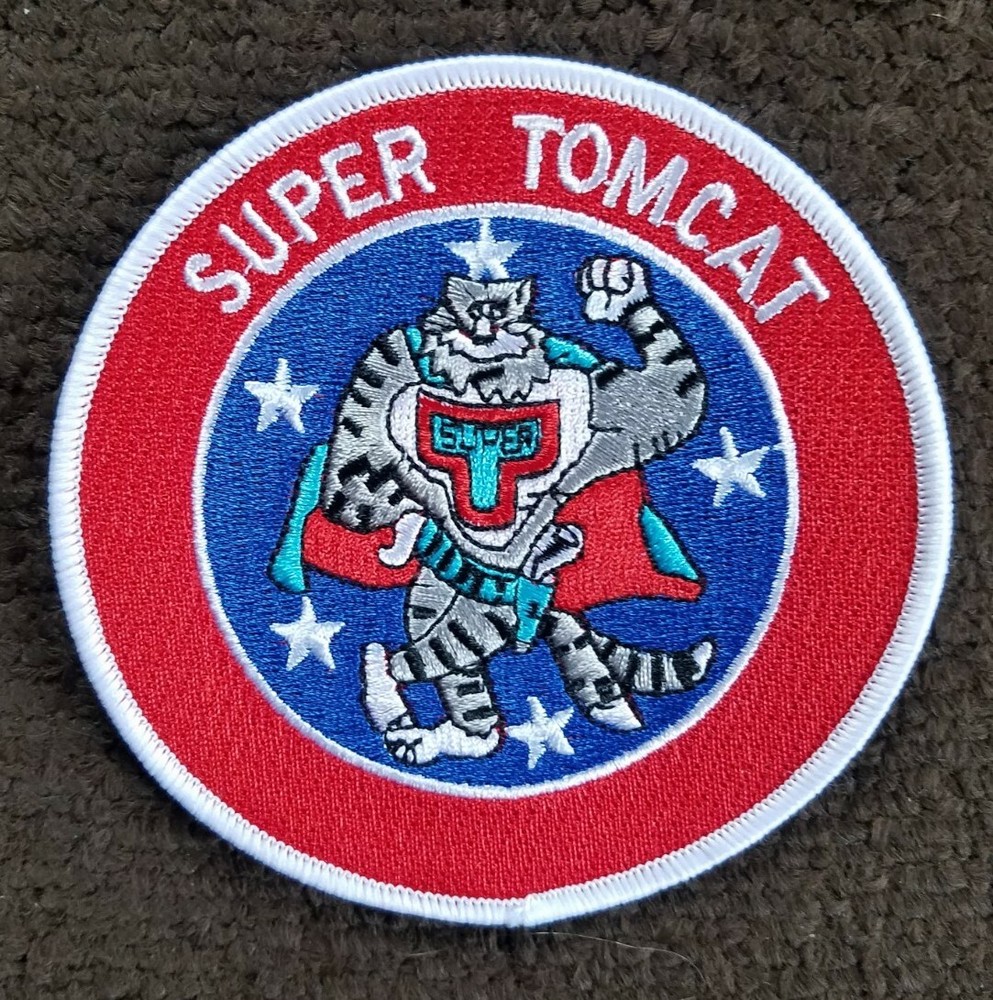 NAVY Patch SUPER Tomcat FIGHTER PILOT  MILITARY Top Gun VF PATCH