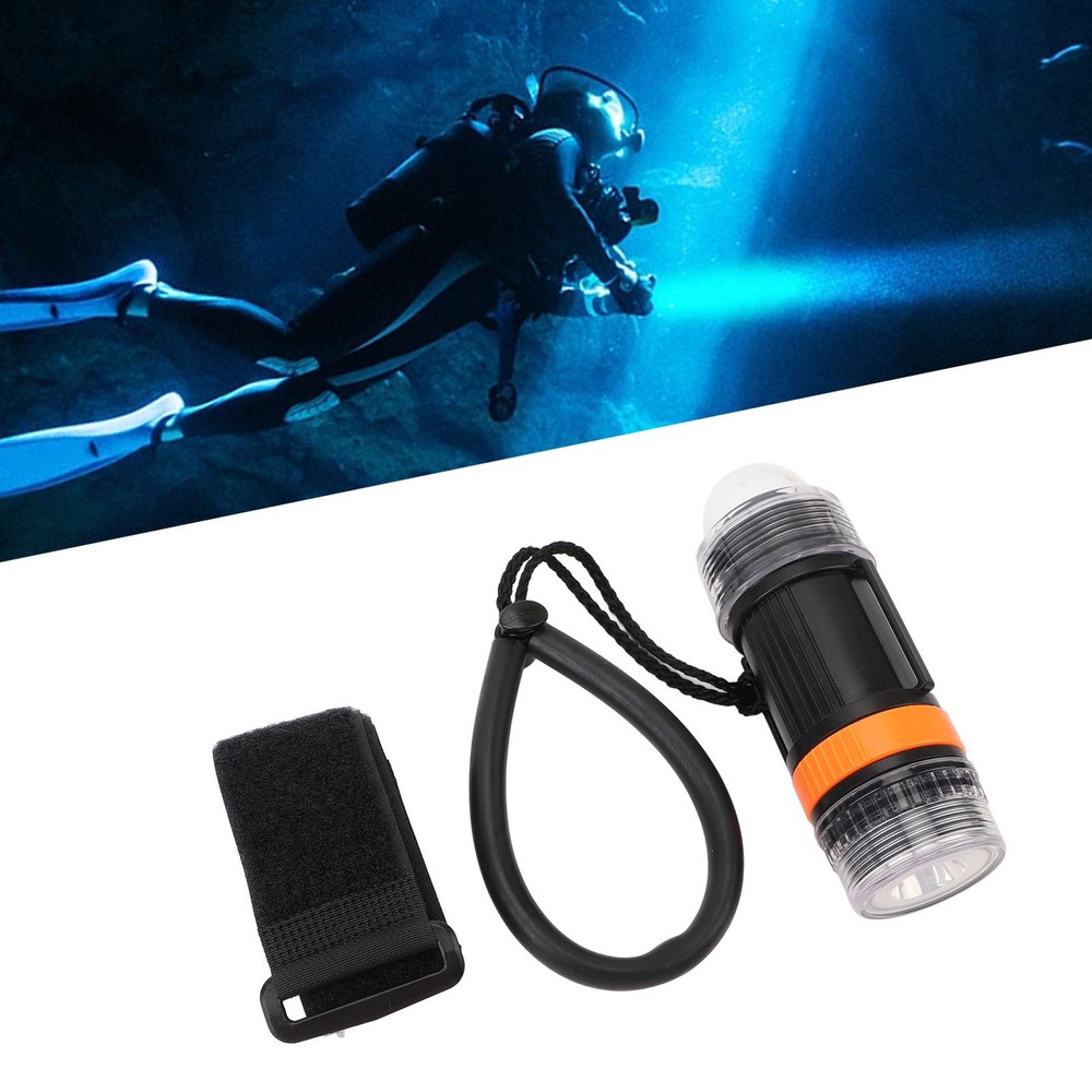 Waterproof Dive Strobe Flashlight High Brightness LED For Underwater Advent DGPM
