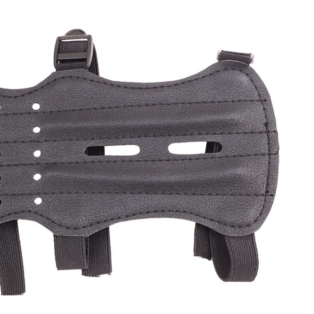 Extended Leather Guard for Bow Gear Practical Hole Design for Efficiency