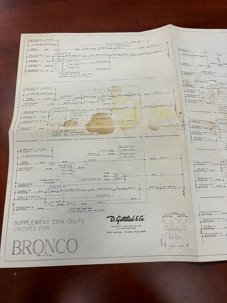 ORIGINAL-GOTTLIEB-BRONCO-SCHEMATICS