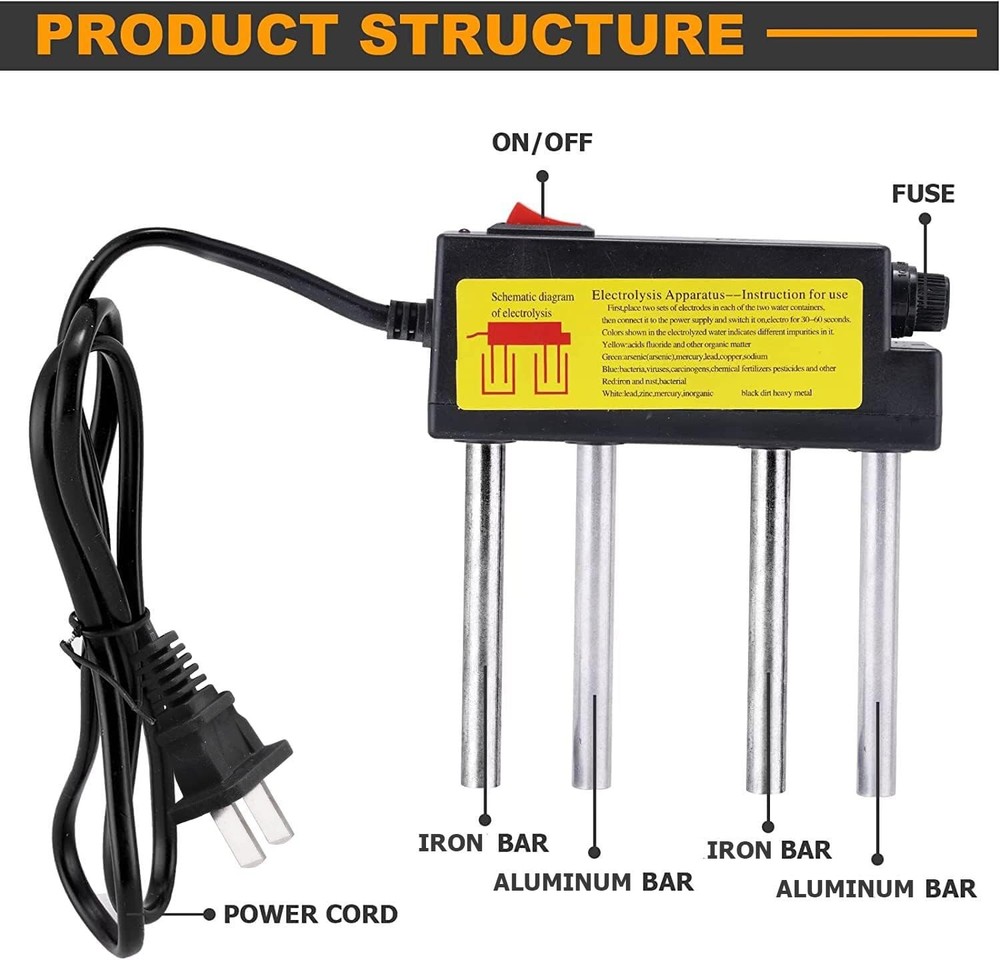 Consfly Water Electrolyzer Quick Quality Tester Purity Black