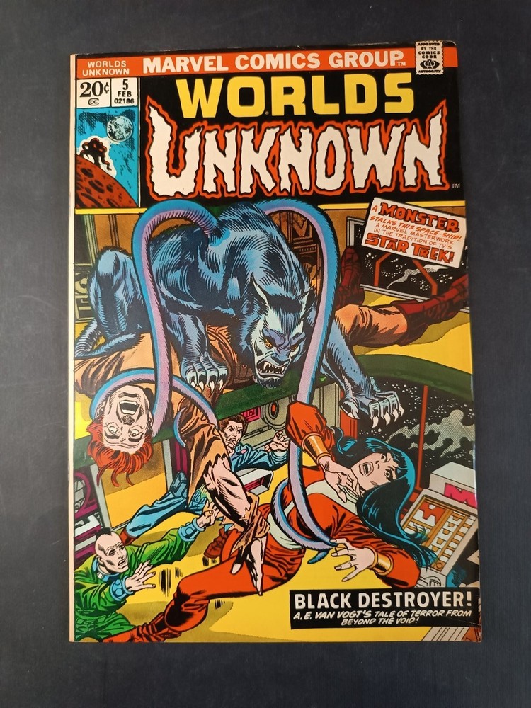 WORLDS UNKNOWN BLACK DESTROYER! n 5 MARVEL COMICS GROUP