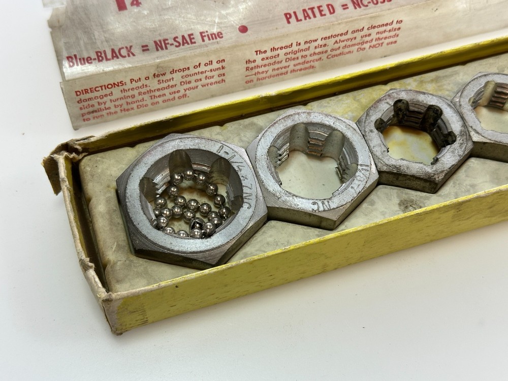 MAC Tools TR25U 5-Piece Rethreader Hex Die Set - Made in USA
