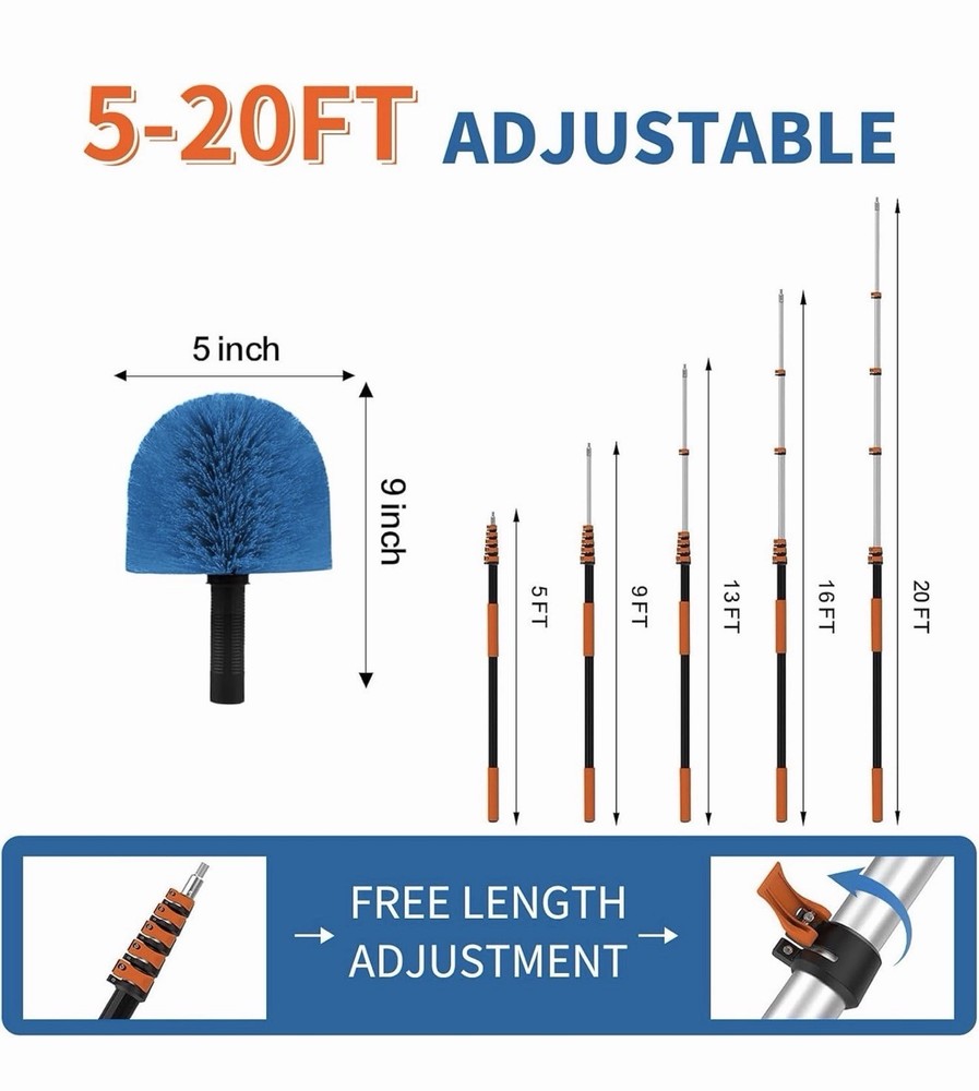 Cobweb Duster with Extension Pole