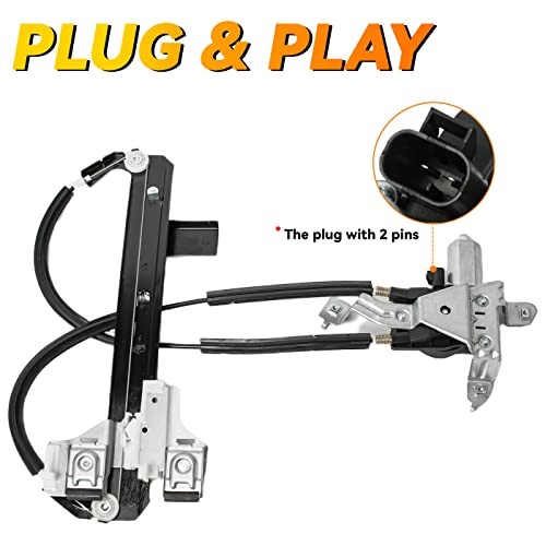 Rear Left Driver Side Power Window Regulator with Motor Rear Left (Driver) Side