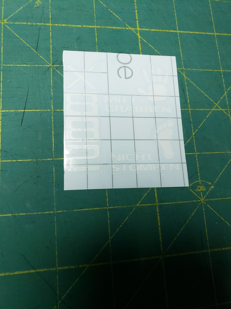 White Decals For Estes Der Big Red Max Model Rocket Kit