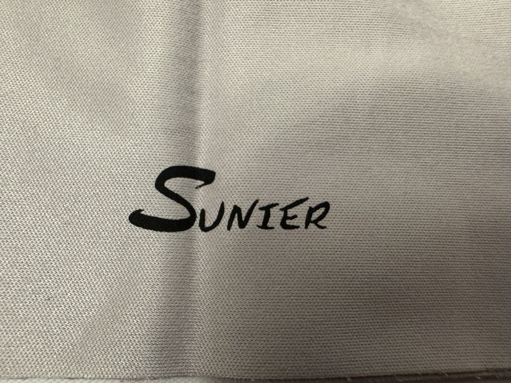 Sunier Sunglasses/Eye Glasses Microfiber Cloth Pouch/Bag Drawstring Gray