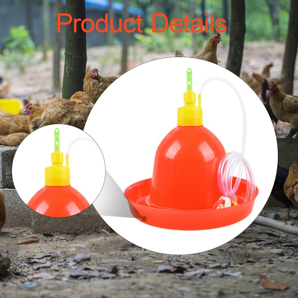 Automatic Poultry Drinker Waterer Chicken Waterer Chicken Coop Accessories Water