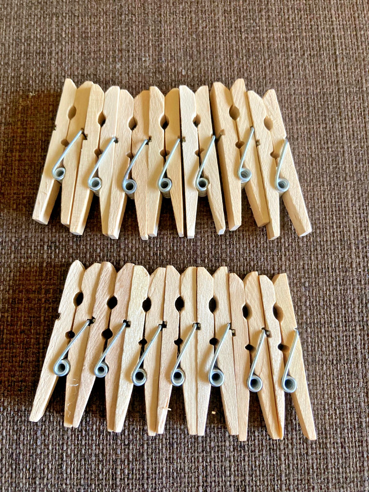 1" & 2" craft clothespins