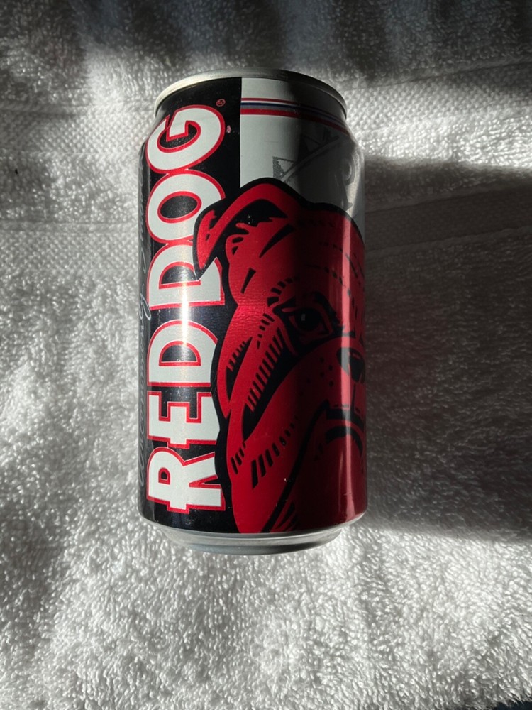 RED DOG EMPTY BEER CAN