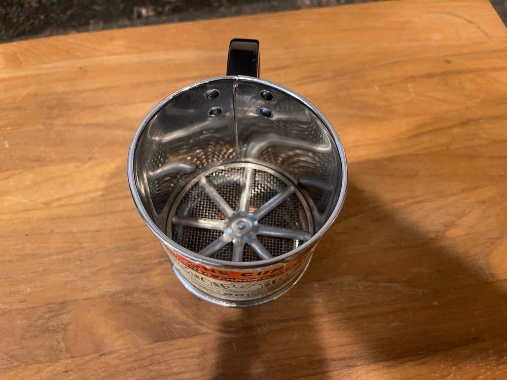 One Cup Polished Chrome Plated Sifter