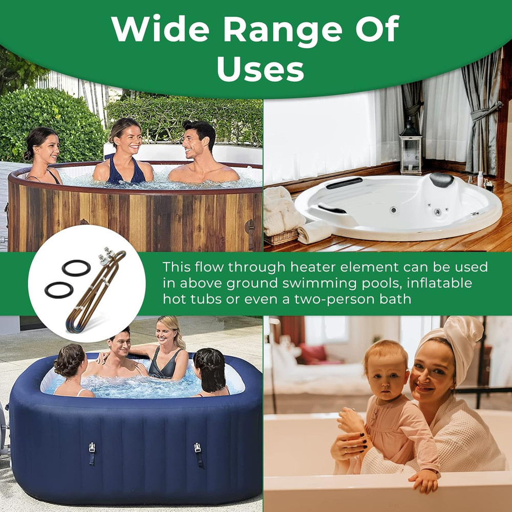 5.5KW 240V Flo-Thru Universal Heating Element for Balboa Spa Heater Element