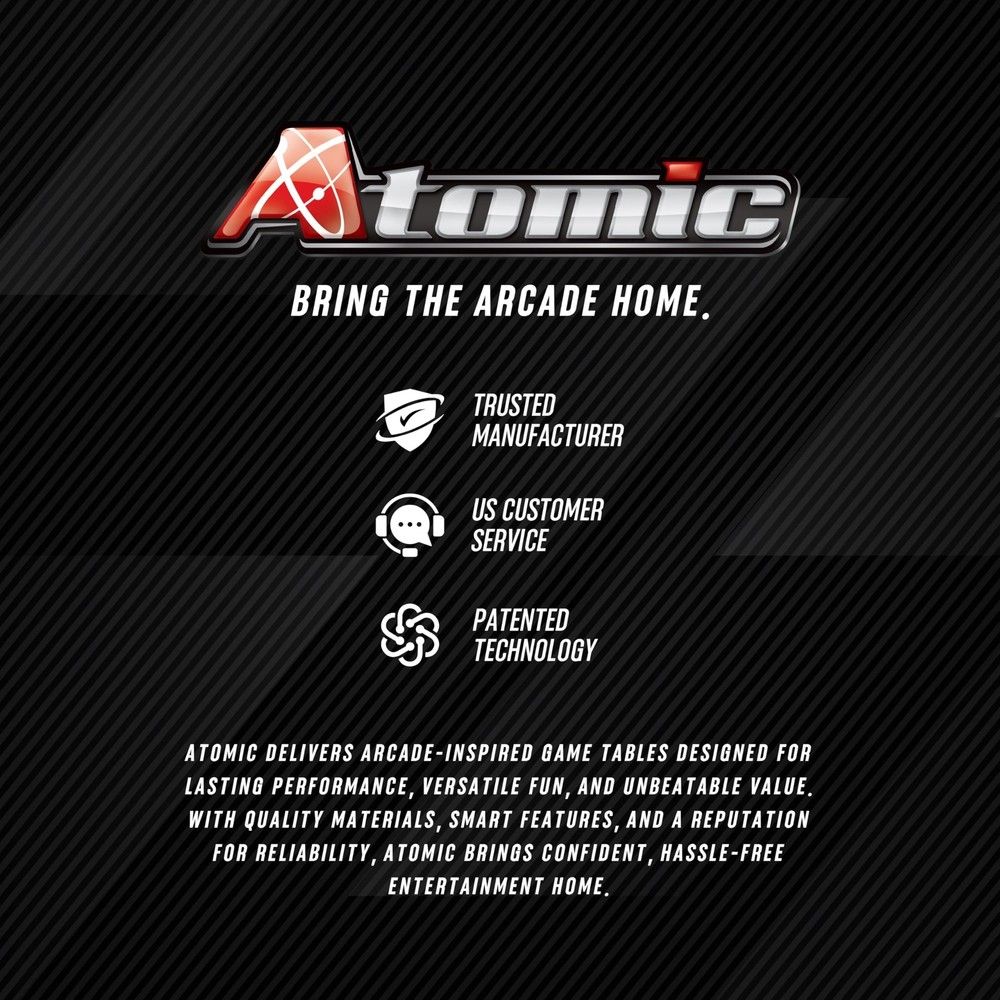 Atomic Foosball Table Azure LED Table