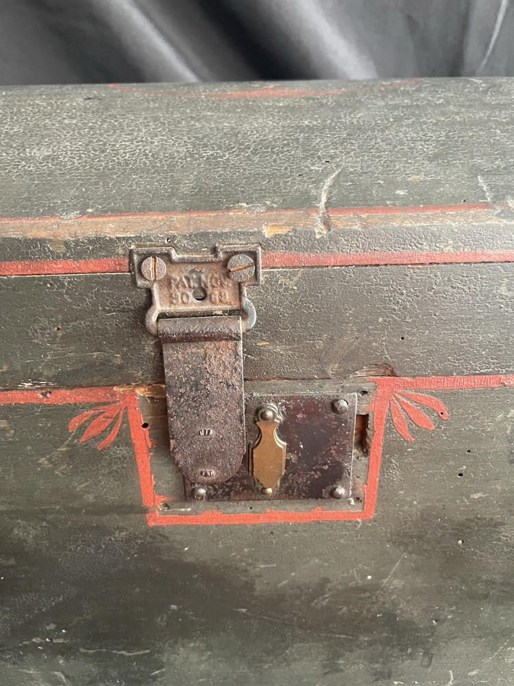 Dovetailed /Document Box/chest/ Painted /MAINE