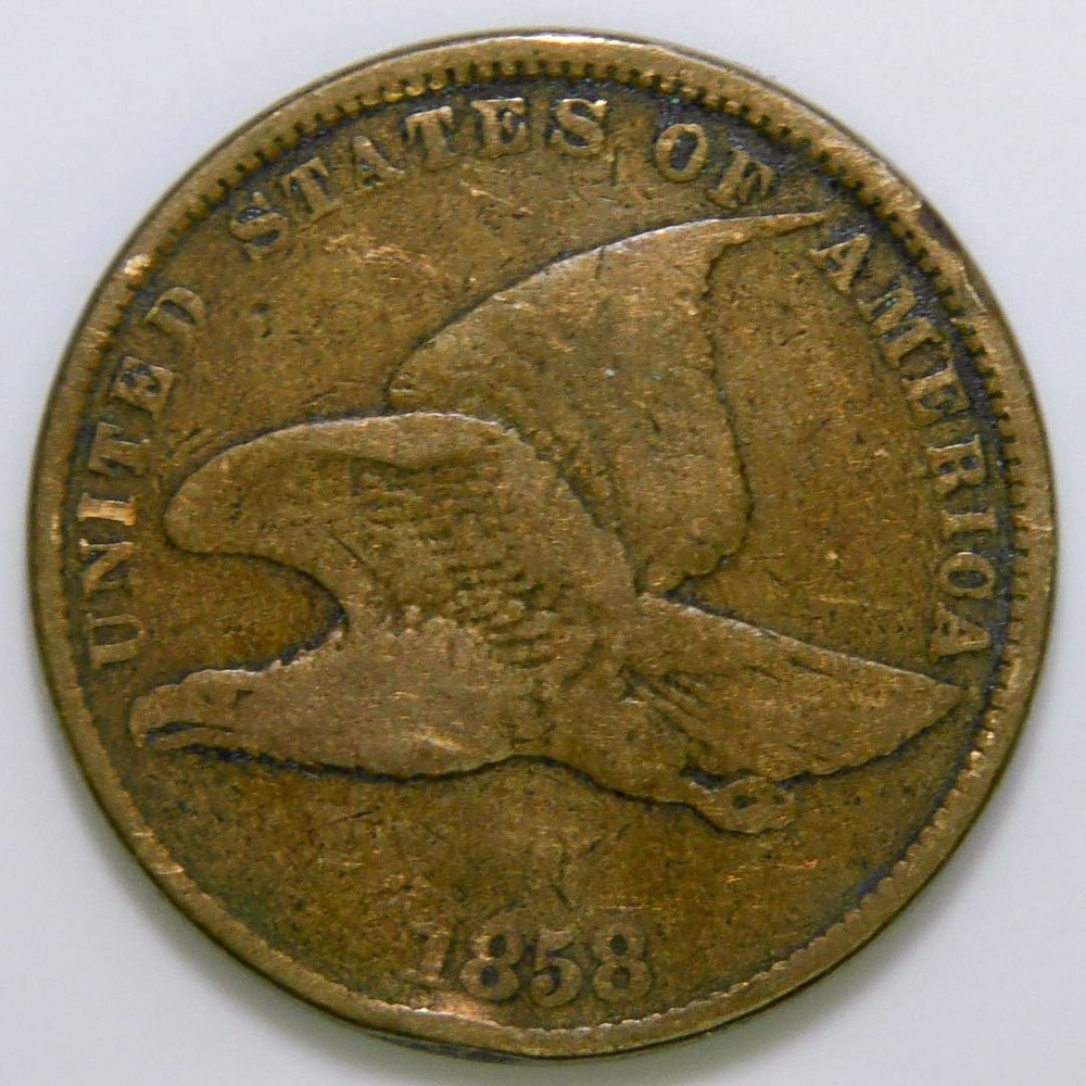 1858-SL Flying Eagle Cent VG k496