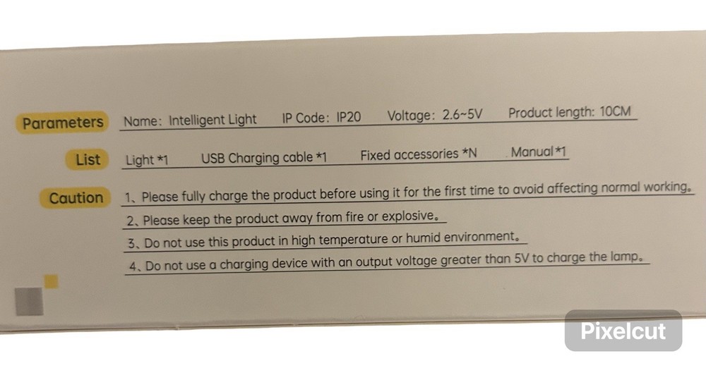 Intelligent Light Model L1803 Silver 10CM