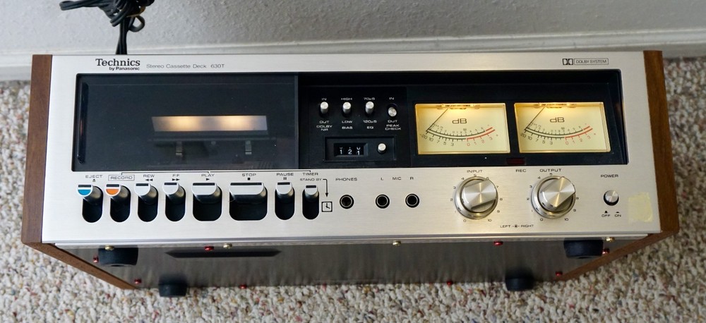 Technics By Panasonic RS-630T Cassette Deck. Not Fully Tested.
