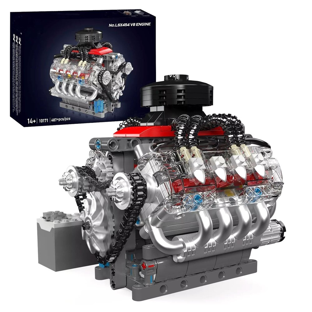 V8 Engine Motor Engineering Model Easy To Assemble With Strong Clamping Force